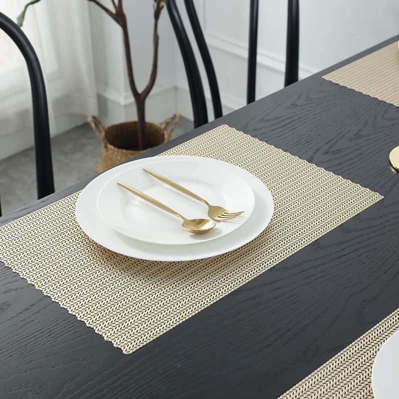 pvc欧式烫金果盘垫花盆垫茶几垫酒店餐盘西餐厅餐具隔热垫白底实物图