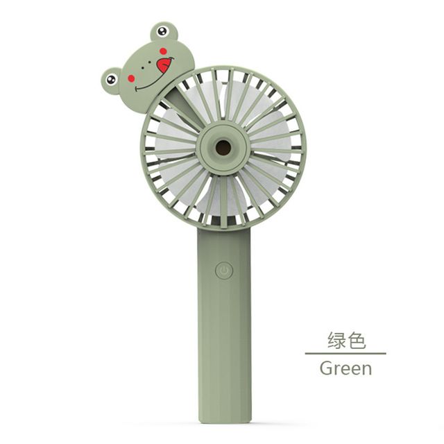 New hand-held small fan charging USB mini outdoor folding spray humidification student dormitory fan Specification drawing