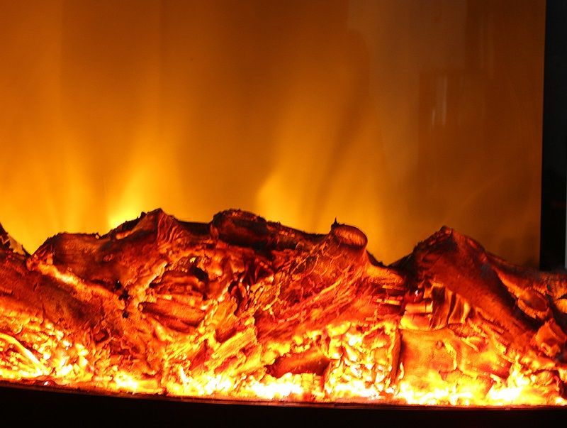 Round fireplace core cylindrical fireplace simulation fire round hanging fireplace European fireplace heater home custom Application Scenario