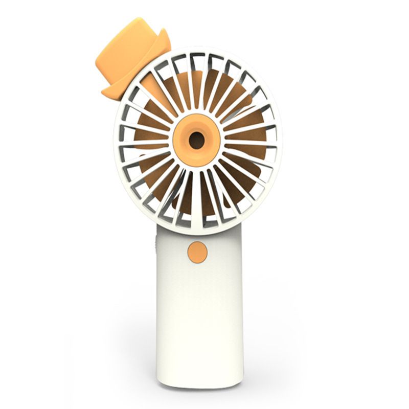 Handheld USB charging fan with spray humidification three-speed fan Student dormitory electric fan Application Scenario