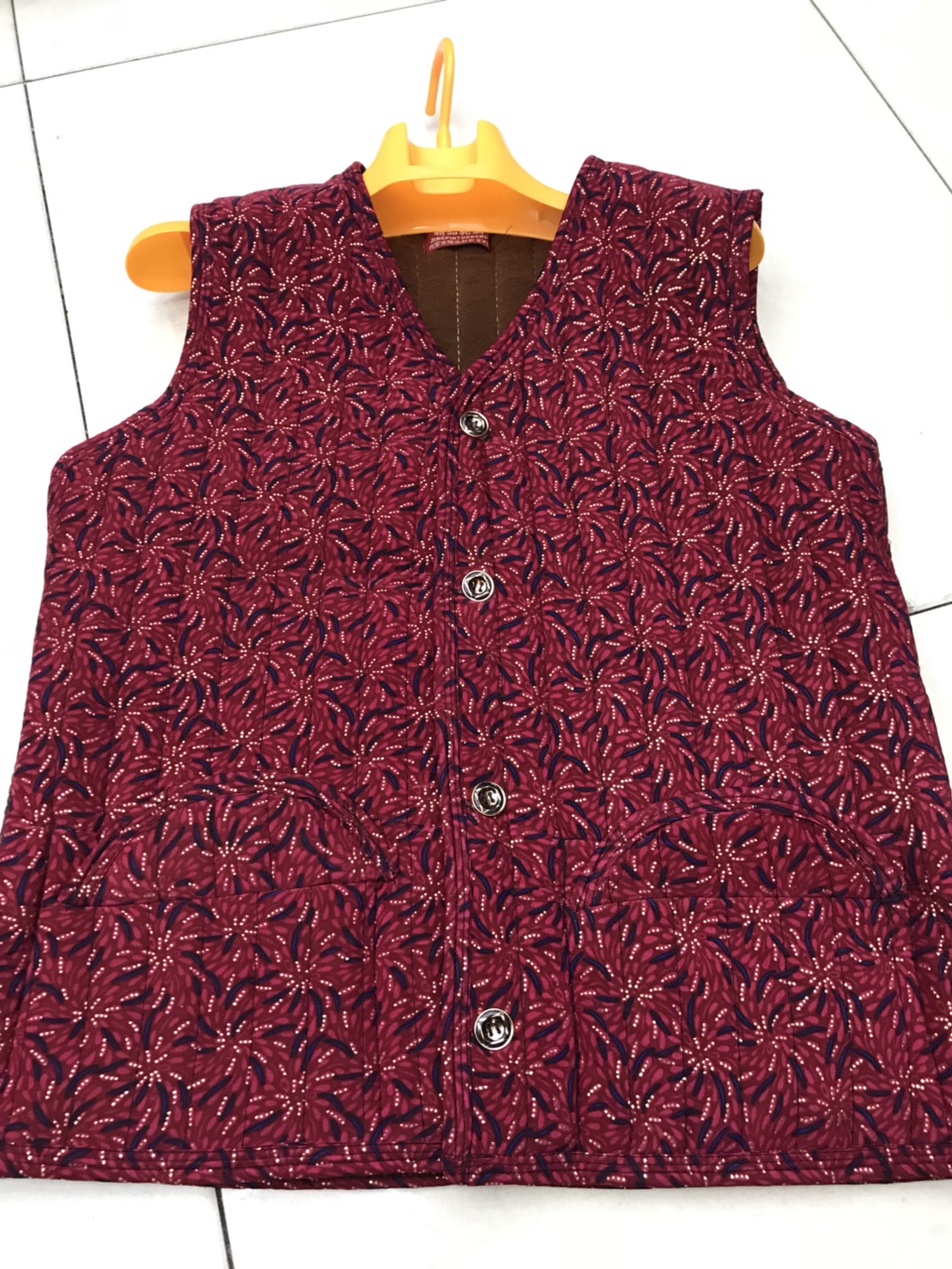 Camel hair vest