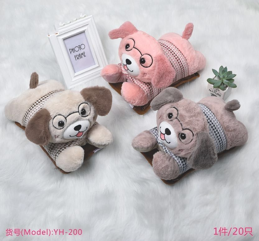 Hot Water Bag Rechargeable Hand warm water bag cute plush electric warm water Cartoon pillow warm baby HD31 thumbnail