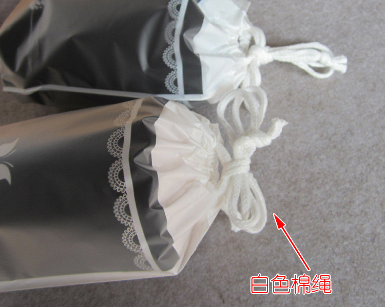 双层高质量拉绳袋 包装袋 通用束口袋 收纳整理服塑料袋 抽绳袋详情7