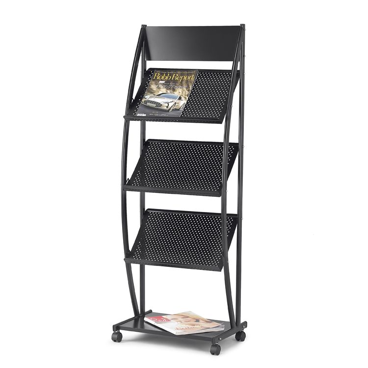 Jh-1528 magazine rack advertisement rack newspaper display rack periodical rack book rack landing magazine rack display rack manufacturer thumbnail