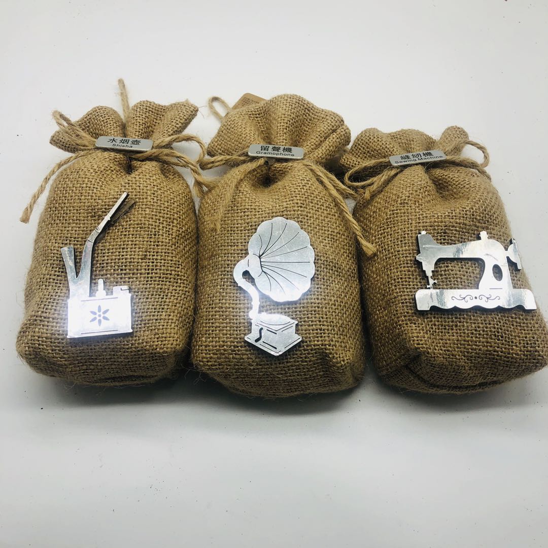 Cotton and linen small bag natural retro sachet bag imitation linen cloth art in China counter hot sale poly cost-effective