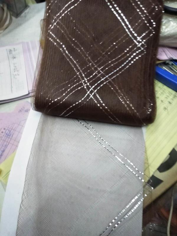 16 cm silver and gold wire mesh