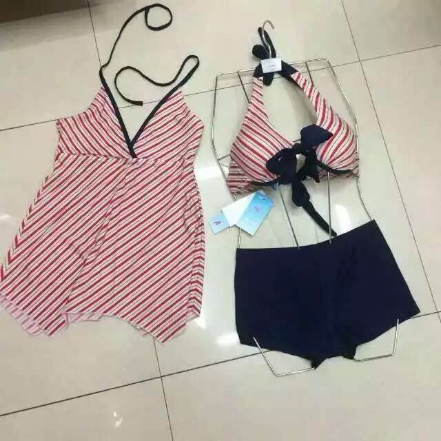 Three-Piece Bikini Jacket Boxers Swimsuit 8508 details Picture