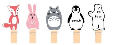 各类可爱的卡通木夹子，一包10个装详情图10