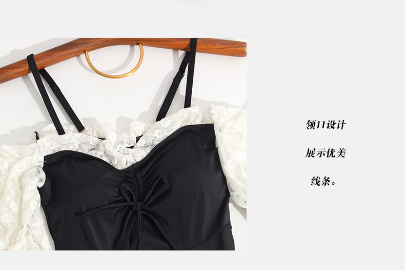 Lover Language Fairy Fan Cute Girl Sweet South Korean Ins Belly Cover Thin Conservative Student Swimsuit Female undefined