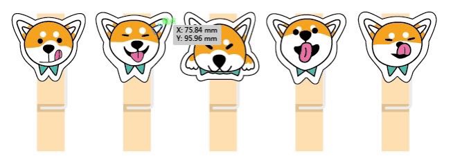 各类可爱的卡通木夹子，一包10个装详情图9