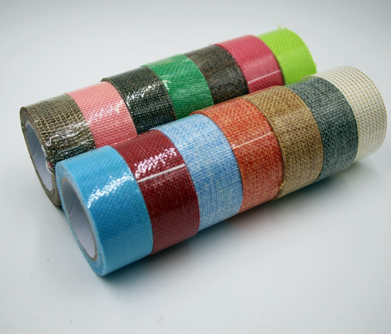 跨境电商麻布印花烫金装饰胶带详情图11