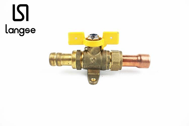 1/2*16 Heavy Duty Copper Gas Valve Langse Color Box Packing