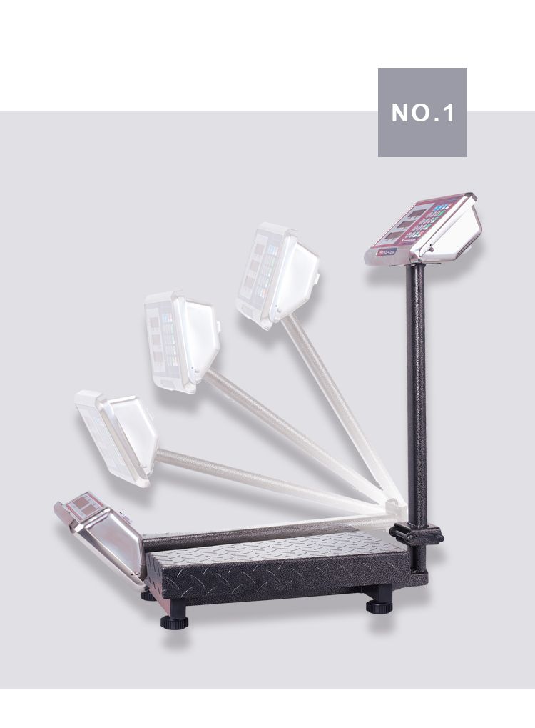 14192-428F pricing scale CAMRYJE62ZB weighing scale with corrugated steel surface and stainless steel head, wholesale electronic platform scale 150kg Specification image