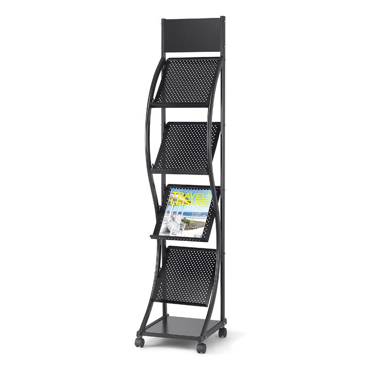 Jh-1318 magazine rack advertisement rack newspaper display rack periodical rack book rack landing magazine rack display rack manufacturer thumbnail