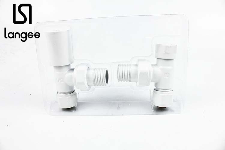 High-Grade Electroplating Paint Copper Heating Valve Set Langse Color Box details Picture