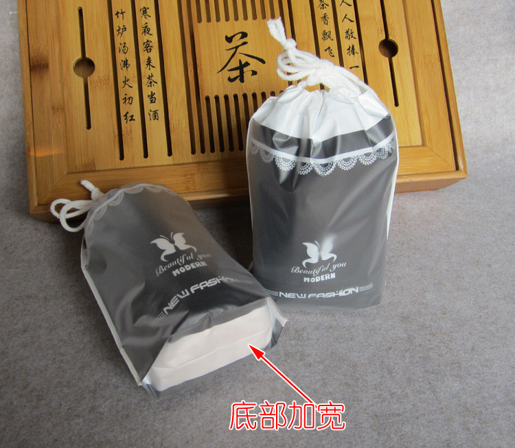 双层高质量拉绳袋 包装袋 通用束口袋 收纳整理服塑料袋 抽绳袋详情2