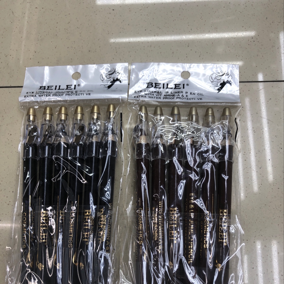 9公分眉笔防水防汗持久不易脱色自然野生眉不晕染化妆笔