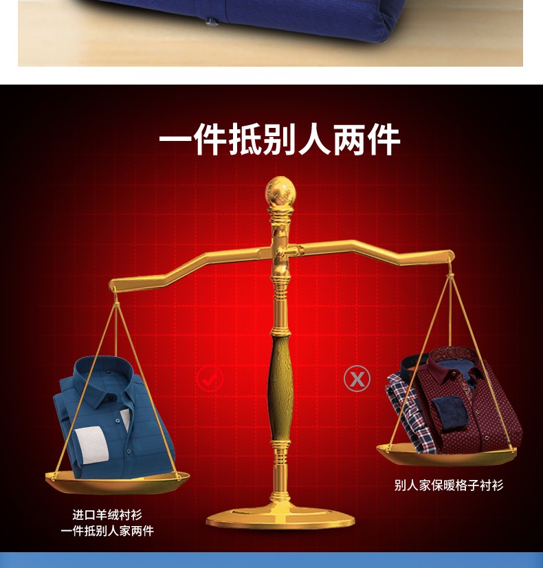 The new thickened cashmere return shirt for men is the top choice for business and casual winter. It is a warm long-sleeved shirt for men detail image 7