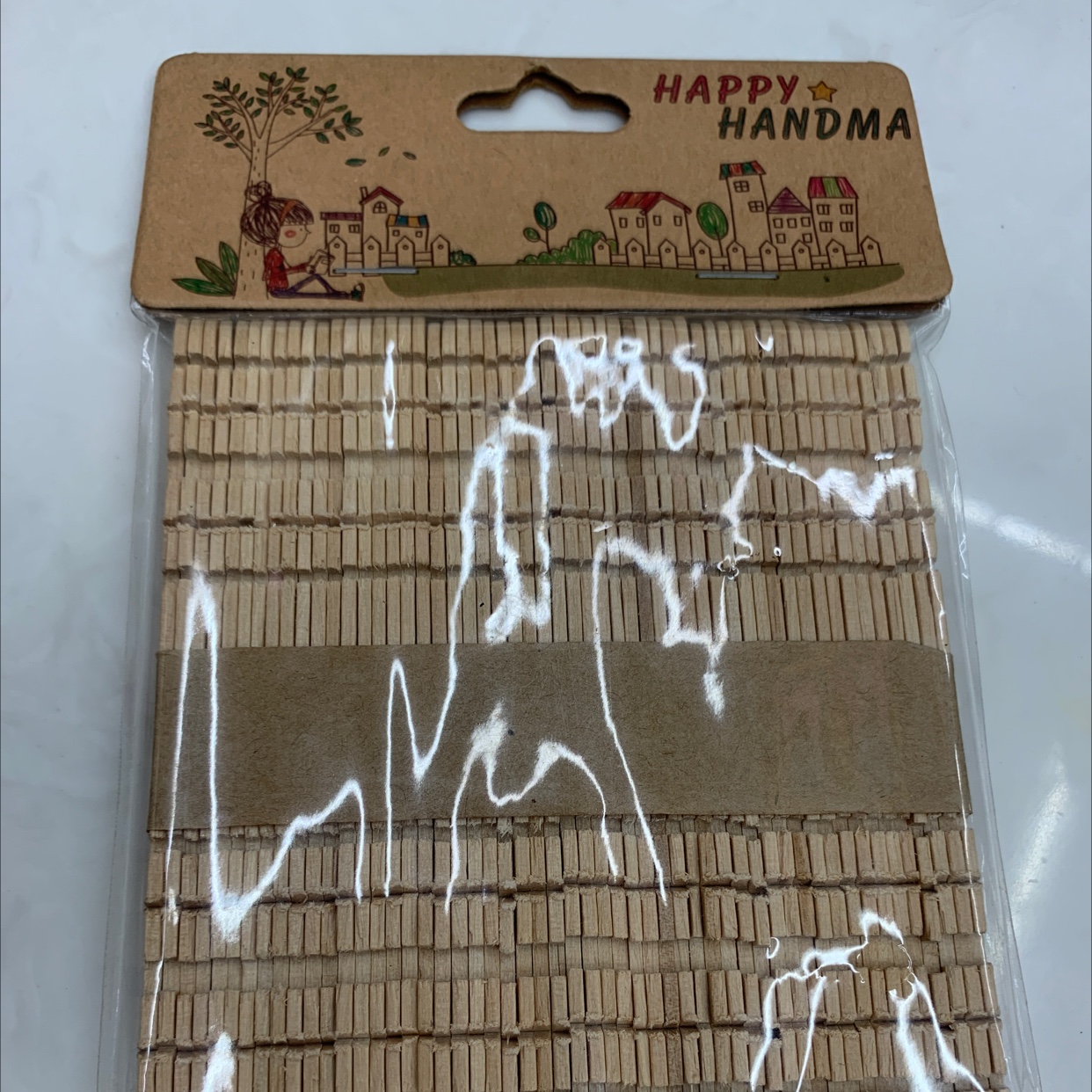 114本色锯齿雪糕棒