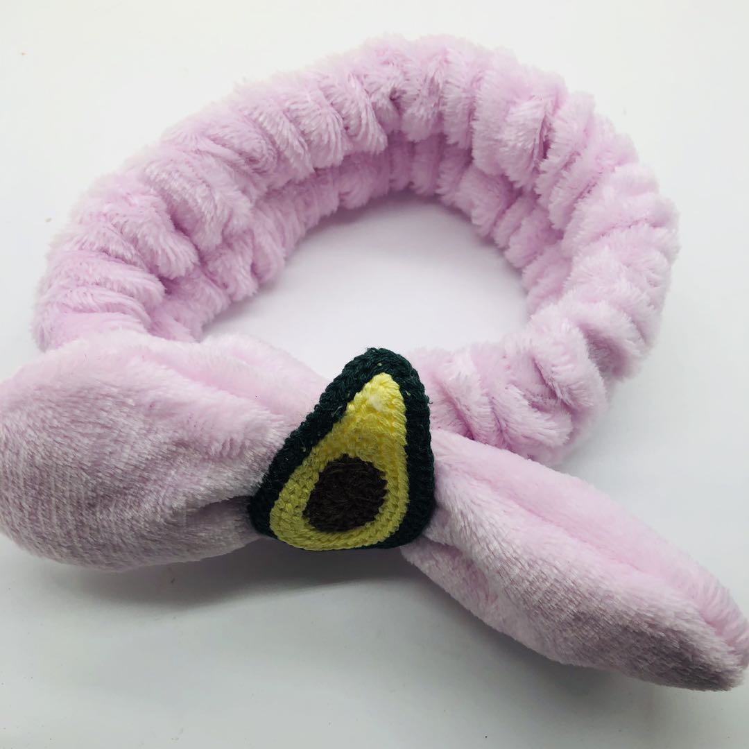 Korean love rabbit ears headband cute wrap bow face wash headband women sports yoga hair accessories Application Scenario