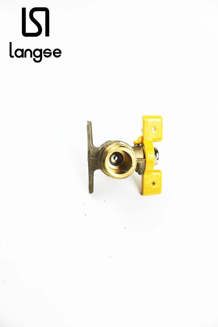 1/2*16 Heavy Duty Copper Gas Valve Langse Color Box Packing Specification drawing
