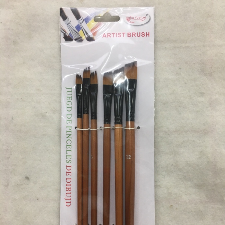 厂家直销双色咖啡毛头6支装