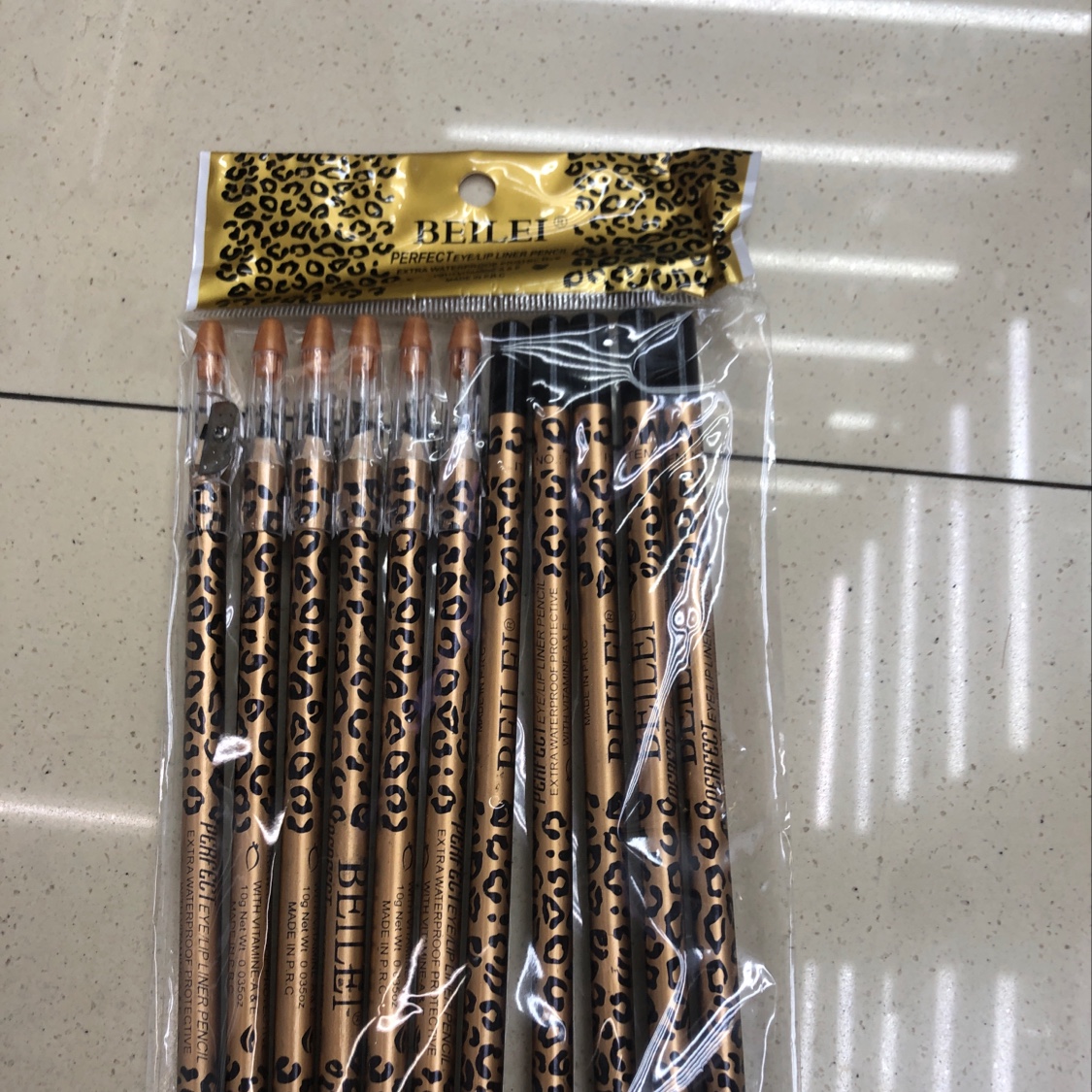 180长豹纹眉笔防水防汗持久不易脱色自然野生眉不晕染化妆笔