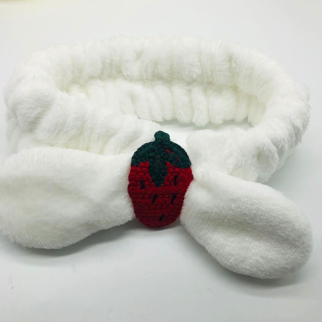 Korean love rabbit ears headband cute wrap bow face wash headband women sports yoga hair accessories details Picture