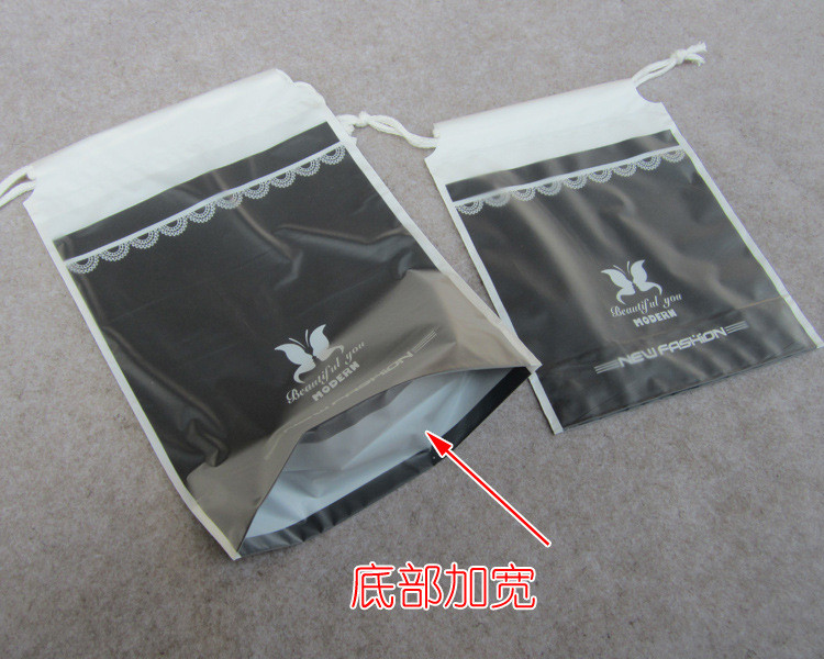双层高质量拉绳袋 包装袋 通用束口袋 收纳整理服塑料袋 抽绳袋详情6