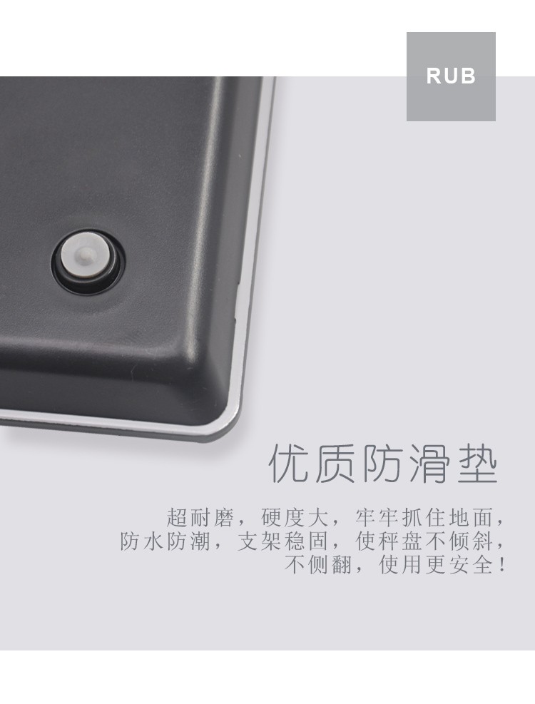 Wholesale 14192-2047B flat stainless steel electronic scale, high-precision kitchen scale, stainless steel shell, 5kg waterproof household baking scale detail image 5