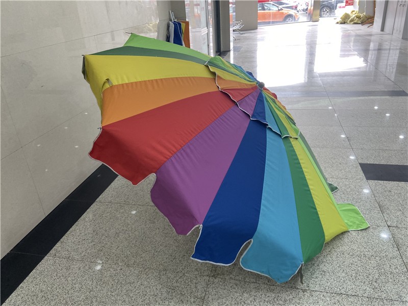 110公分沙滩伞44寸沙滩伞彩虹图案详情图2