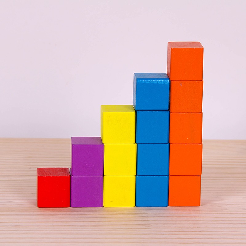 100粒精装 彩色立方体积木 2cm详情图3