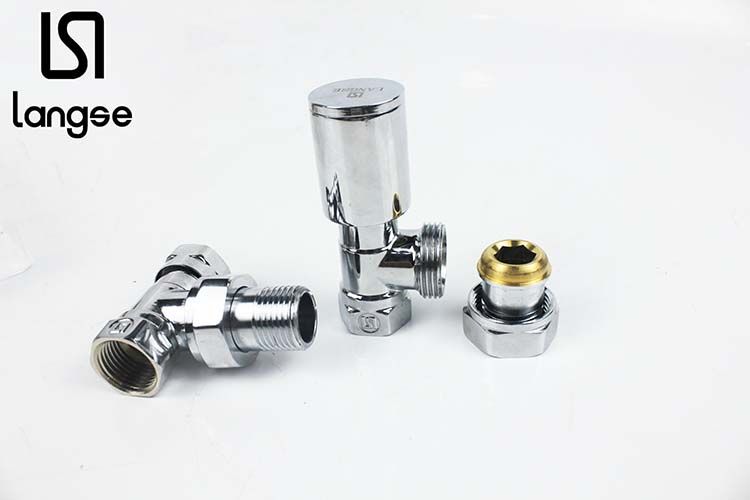 1/2 High-Grade Electroplated Copper Heating Valve Set Specification drawing
