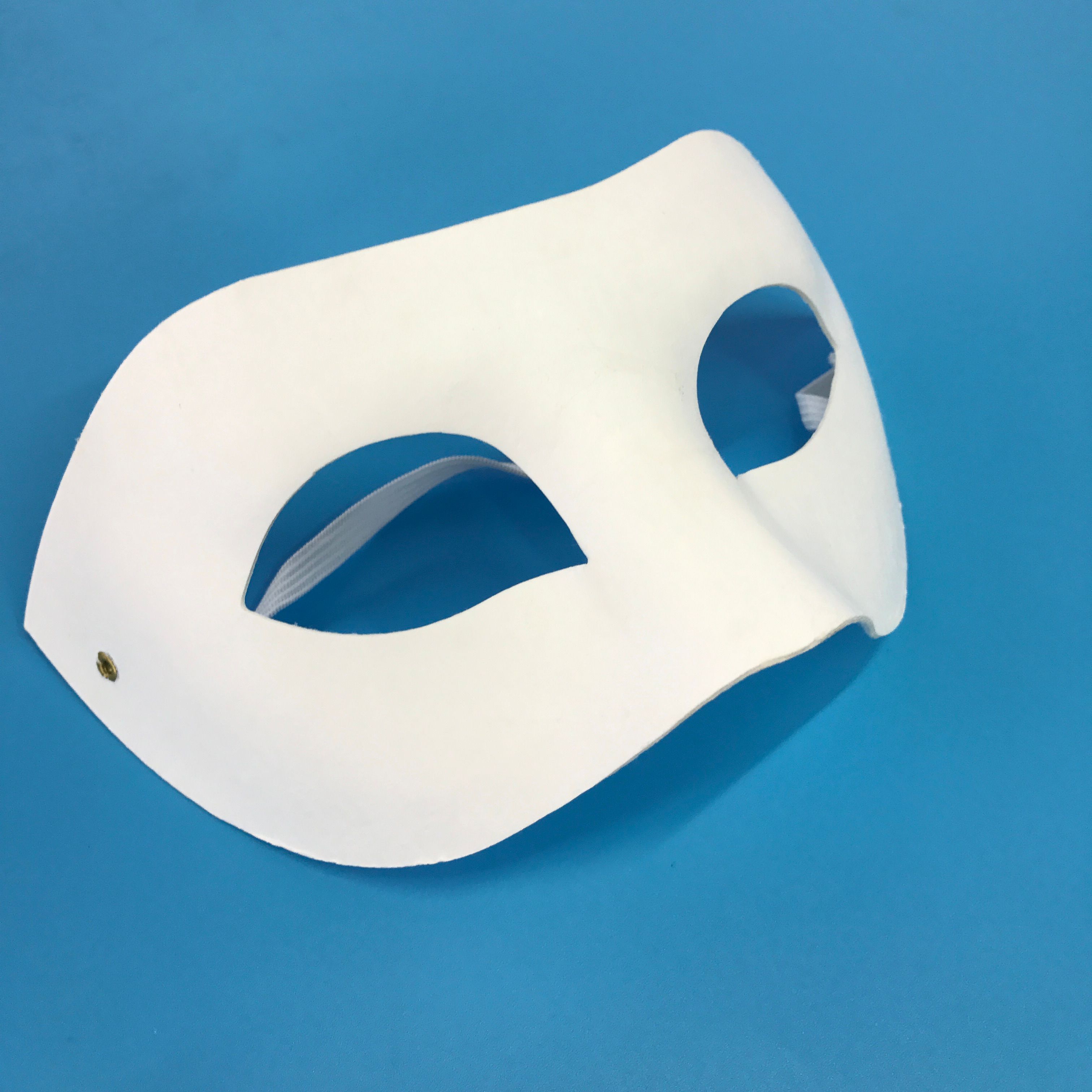 一次性DIY空白手绘儿童面具佐罗幼儿园手工模具纸浆彩绘细节图