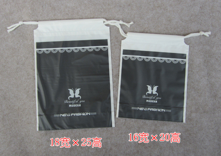双层高质量拉绳袋 包装袋 通用束口袋 收纳整理服塑料袋 抽绳袋详情5
