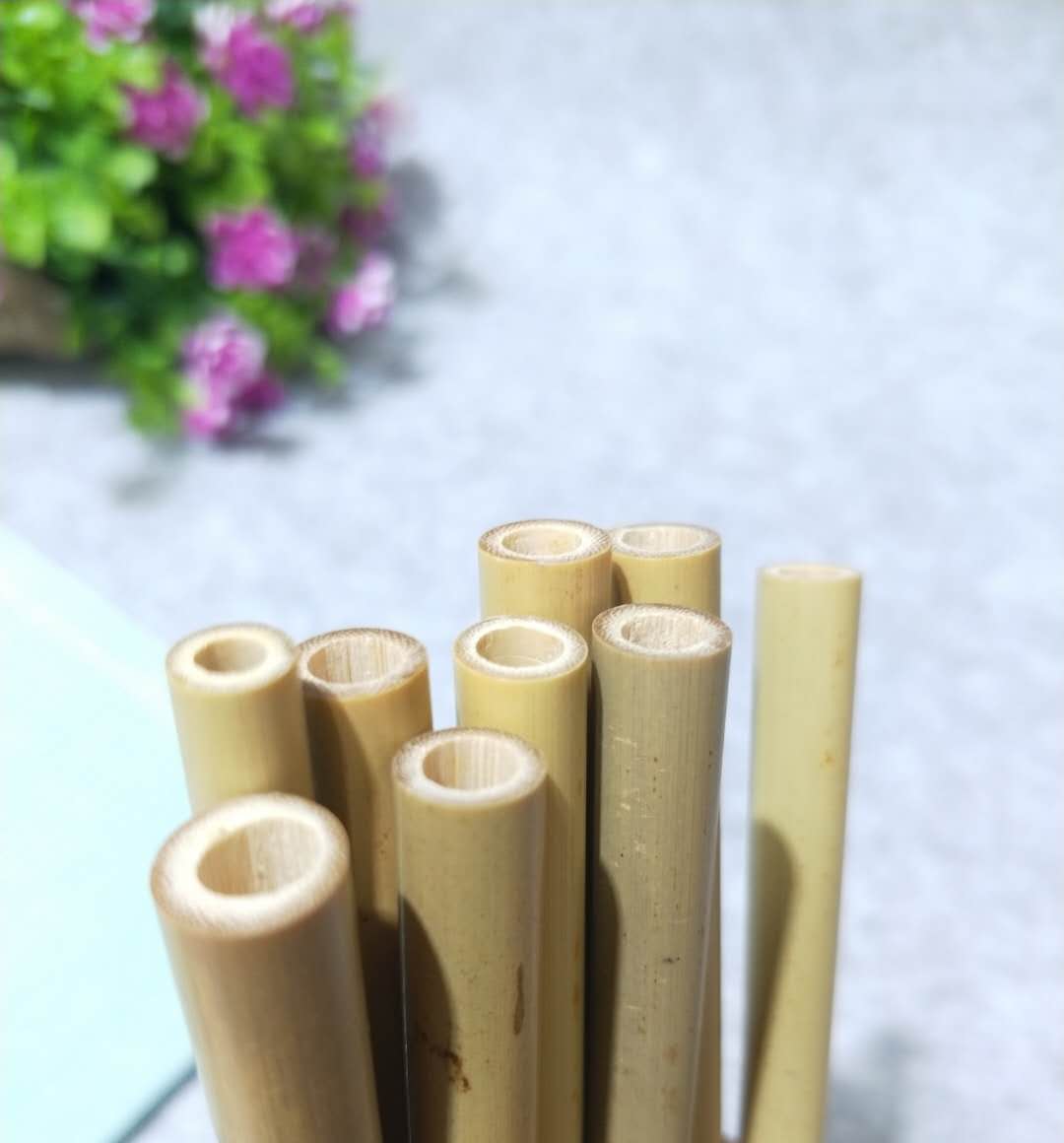 青黄竹吸管细节图