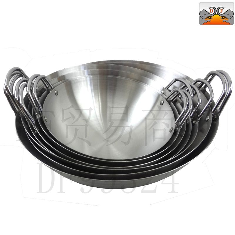 DF99324    双耳炒锅  不锈钢锅 厨房酒店用品  DF TRADING HOUSE