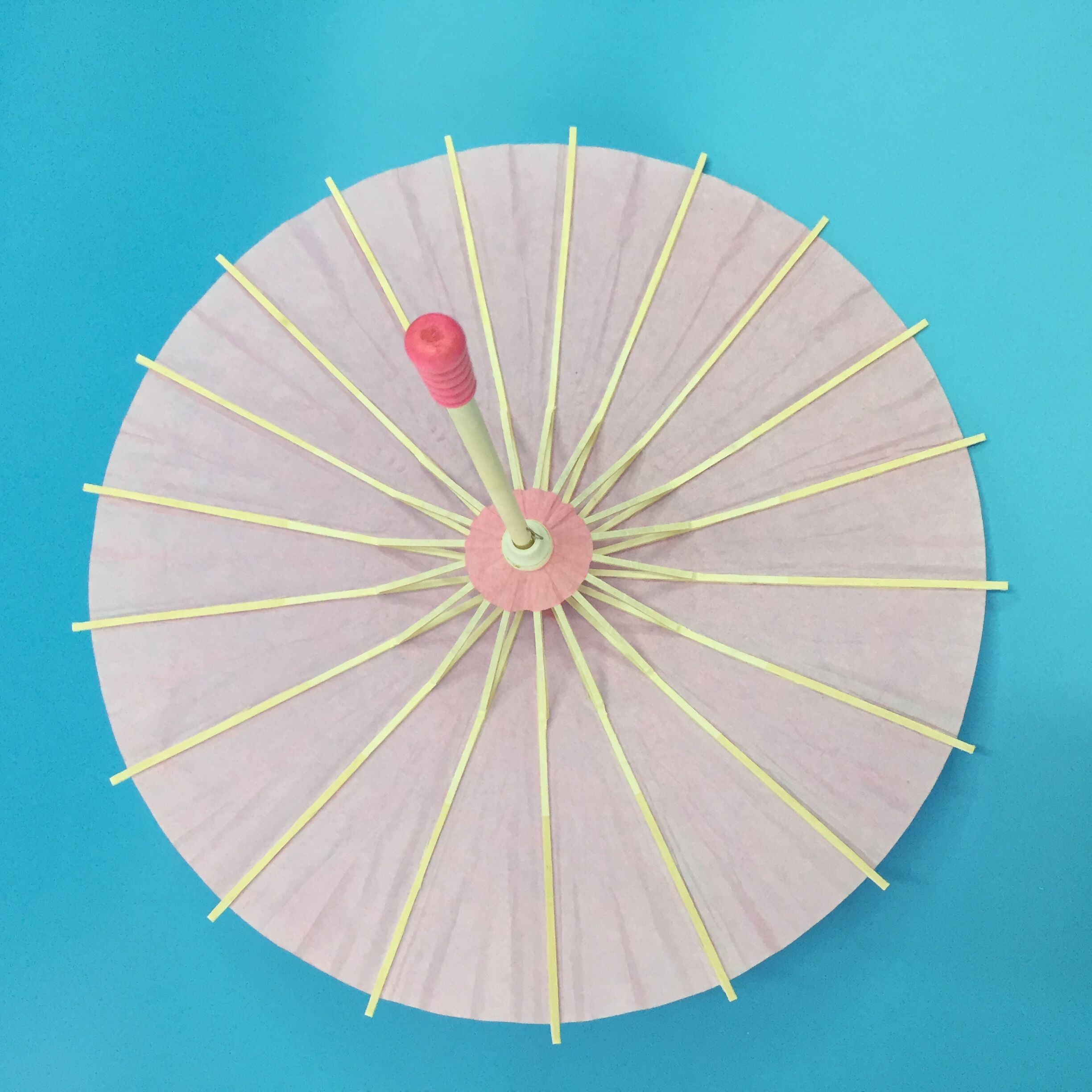 DIY儿童绘画涂色纸伞一次性绘画玩具直径30公分图