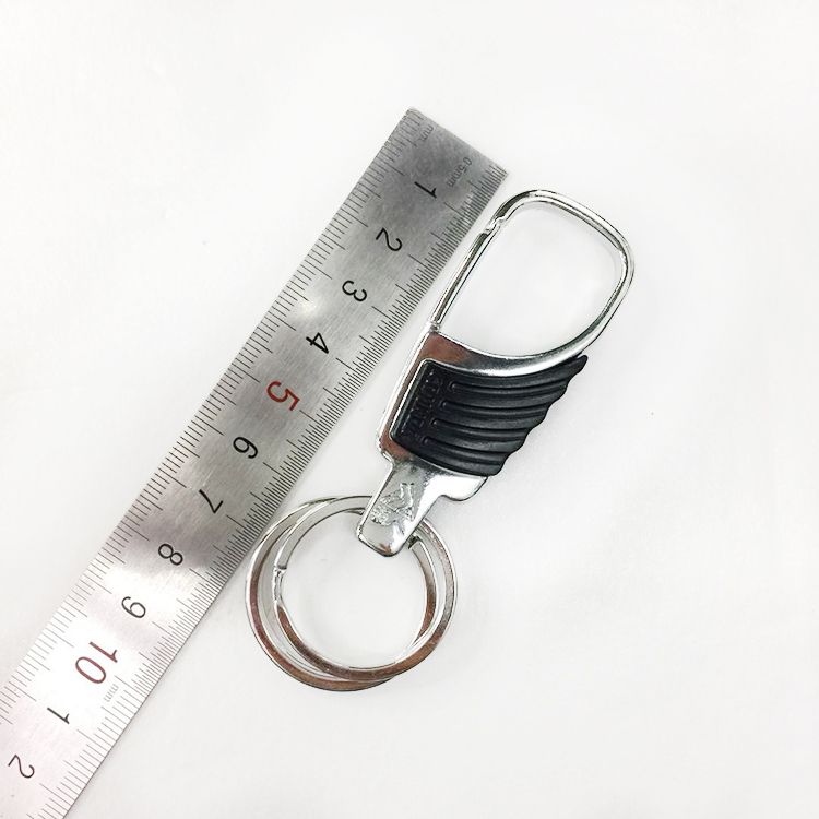 Strong Person Keychain Stainless steel metal Double Ring keychain 431 undefined