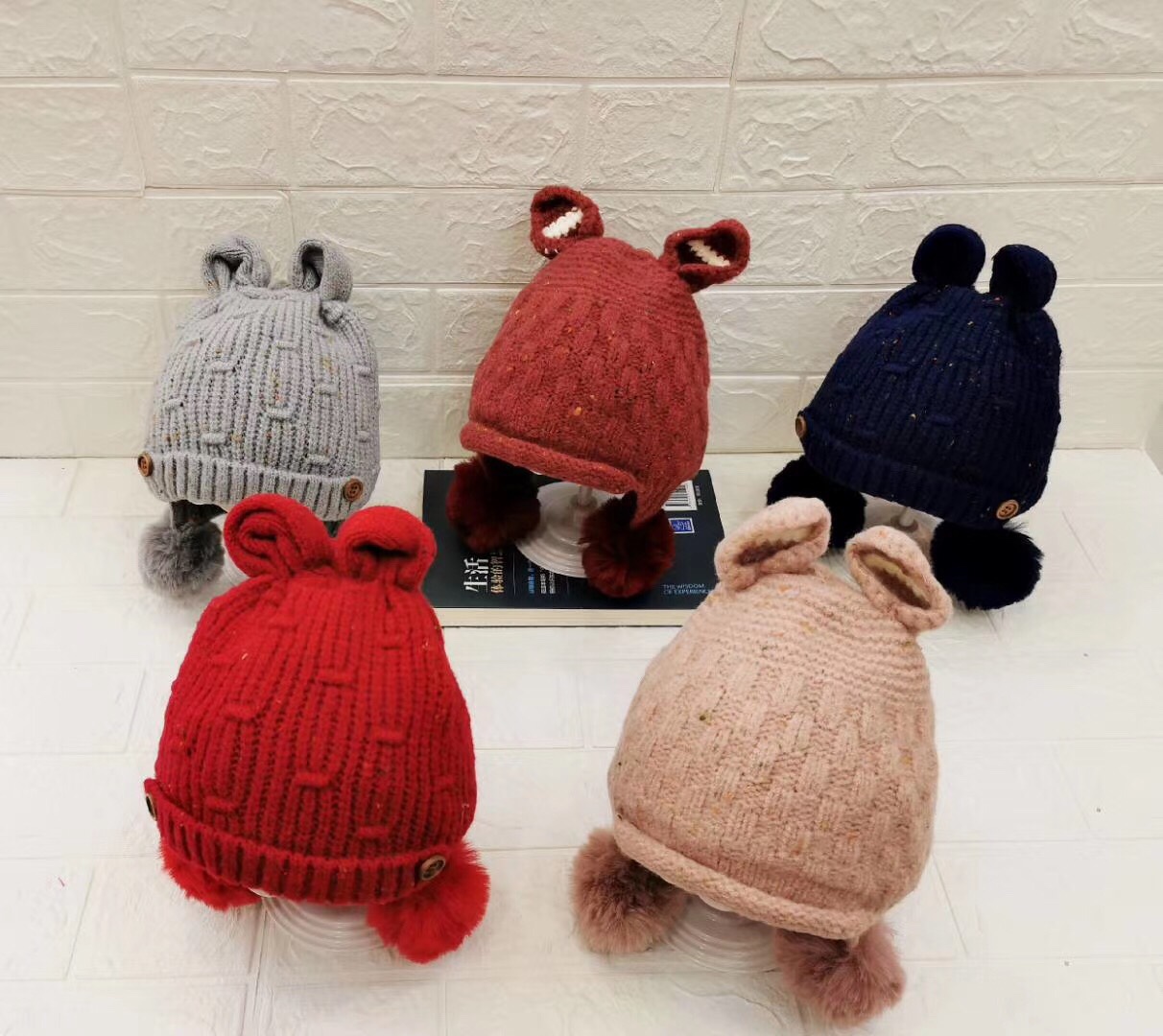 帽子冬新款棒球帽绣花牛仔帽盆帽保暖帽细节图