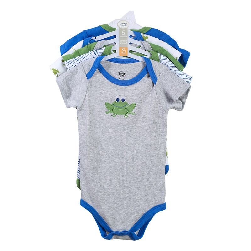 新生婴儿连体衣服夏装新款五件套纯棉三角哈衣宝宝爬服欧美卡通款详情图6