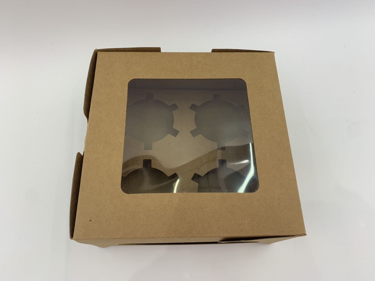 四颗装蛋挞盒蛋糕盒多色彩色环保