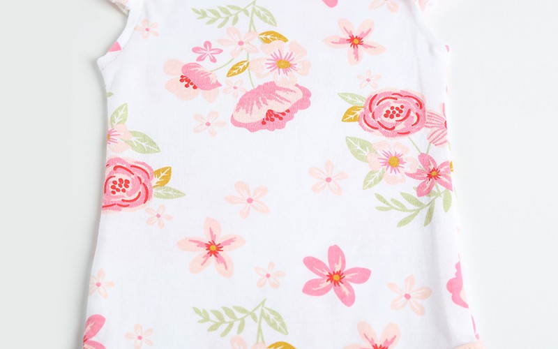 春夏季薄款短袖婴儿连体服爬服 新生儿女童全棉三角哈衣 包屁衣服详情图11