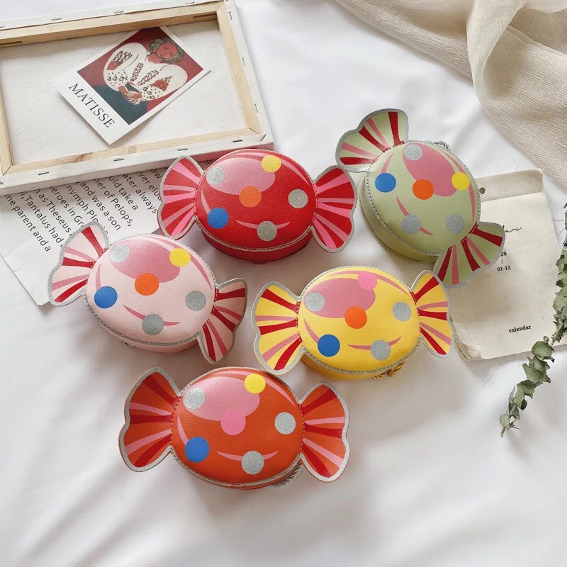 可爱糖果儿童斜挎包