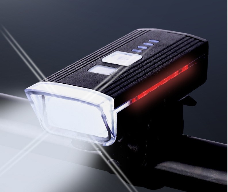 New bicycle light touch light-sensing headlight, mountain bike light, USB charging, night riding, outdoor sports cycling equipment detail image 1