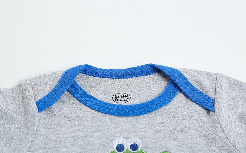 新生婴儿连体衣服夏装新款五件套纯棉三角哈衣宝宝爬服欧美卡通款详情图8