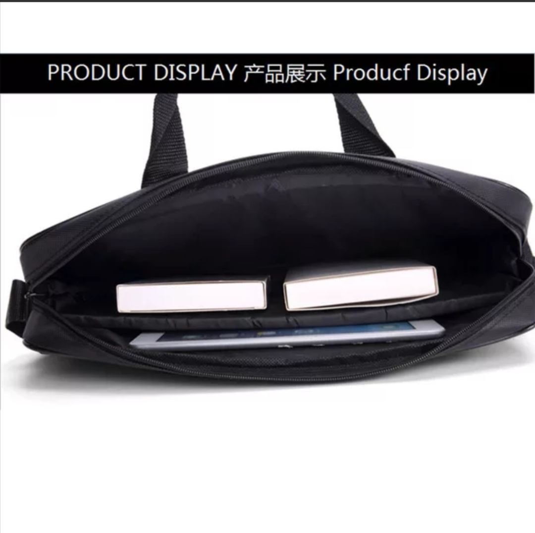 适用华硕联想电脑包笔记本14寸15寸商务防震男女15.6英寸单肩手提白底实物图