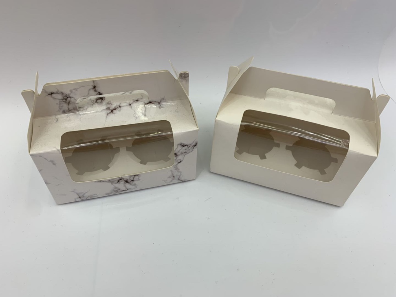 两颗装手提蛋挞盒蛋糕盒 多色