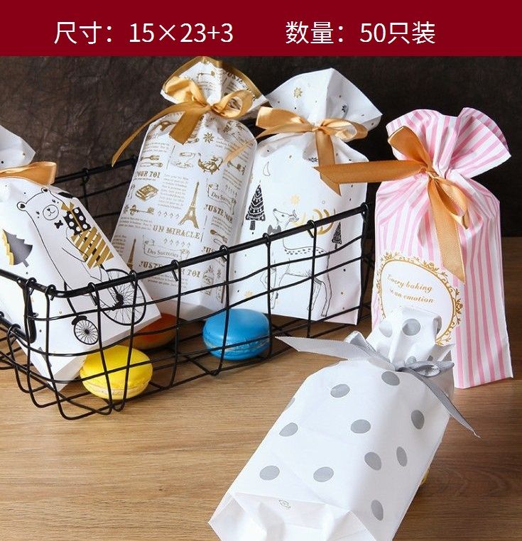 Jewelry bag bundle pocket sock pants fresh ribbon gift dress underwear packing bag manufacturer spot, each 50 packages start batch thumbnail