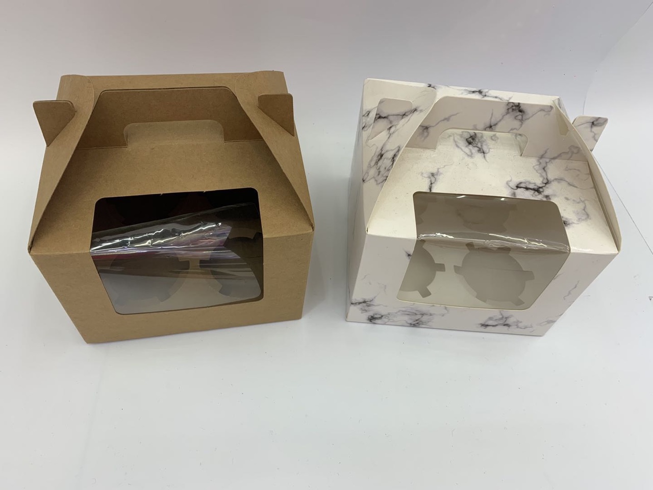 四颗装手柄手提盒蛋挞盒蛋糕盒多色 环保